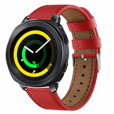 Strap-it Bracelet cuir Samsung Gear Sport (rouge)