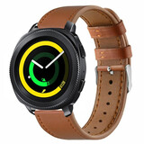 Strap-it Bracelet cuir Samsung Gear Sport (serré marron)