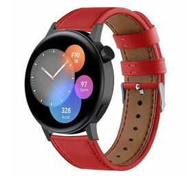 Strap-it Bracelet cuir Huawei Watch GT 3 42mm (rouge)