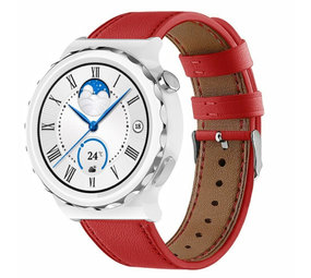 Strap-it Bracelet cuir Huawei Watch GT 3 Pro 43mm (rouge)