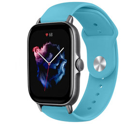 Strap-it Bracelet sport Amazfit GTS 3 (bleu clair)