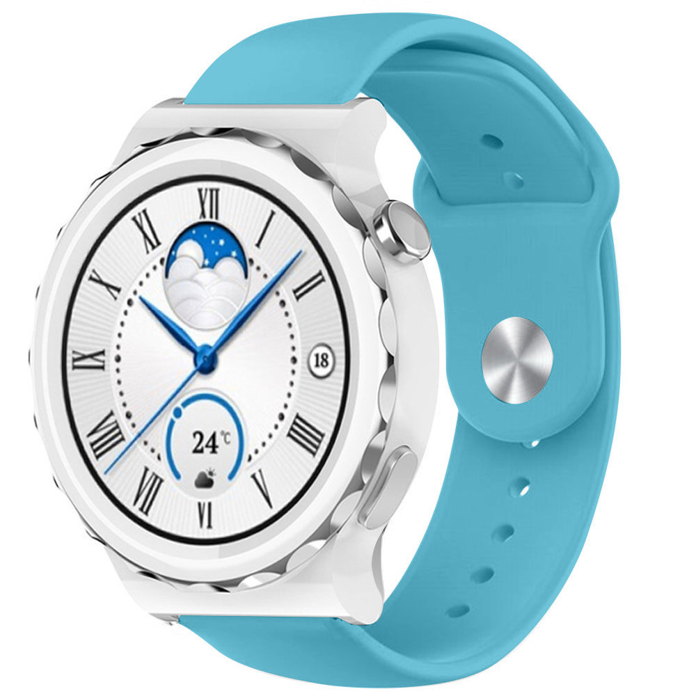 Strap-it Strap-it Bracelet sport Huawei Watch GT 3 Pro 43mm (bleu clair) Strap-it Strap-it Bracelet sport Huawei Watch GT 3 Pro 43mm (bleu clair)