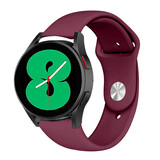 Strap-it Bracelet sport Samsung Galaxy Watch 4 40mm (bordeaux)