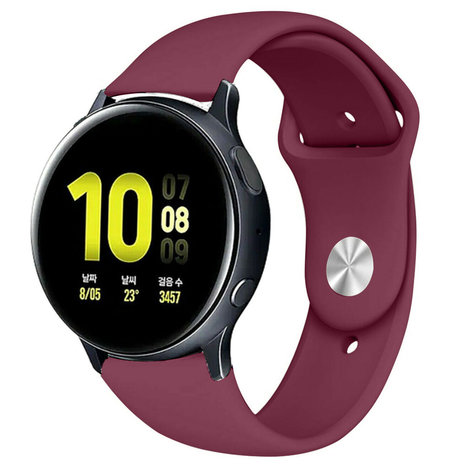 Strap-it Strap-it Bracelet sport Samsung Galaxy Watch Active (bordeaux) Strap-it Strap-it Bracelet sport Samsung Galaxy Watch Active (bordeaux)
