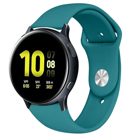 Strap-it Strap-it Bracelet sport Samsung Galaxy Watch Active (vert-bleu)