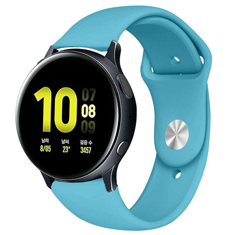 Strap-it Strap-it Bracelet sport Samsung Galaxy Watch Active (bleu clair)