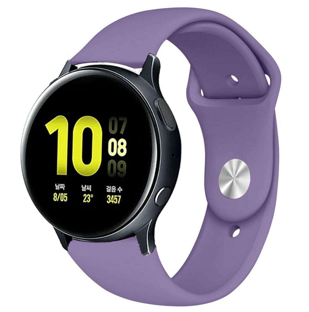 Strap-it Strap-it Bracelet sport Samsung Galaxy Watch Active (violet clair)