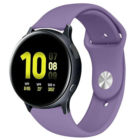 Strap-it Strap-it Bracelet sport Samsung Galaxy Watch Active (violet clair)