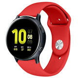 Strap-it Bracelet sport Samsung Galaxy Watch Active (rouge)