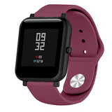Strap-it Bracelet sport Xiaomi Amazfit Bip (bordeaux)