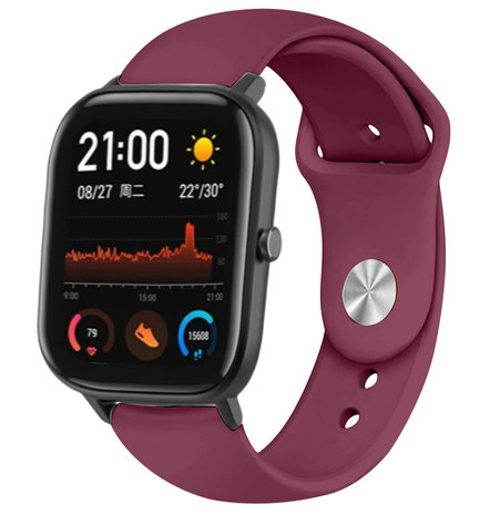 Strap-it Strap-it Bracelet sport Xiaomi Amazfit GTS (bordeaux)