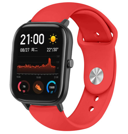 Strap-it Strap-it Bracelet sport Xiaomi Amazfit GTS (rouge)