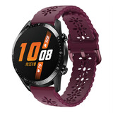 Strap-it Bracelet silicone á motifs Huawei Watch GT 2 42mm (bordeaux)