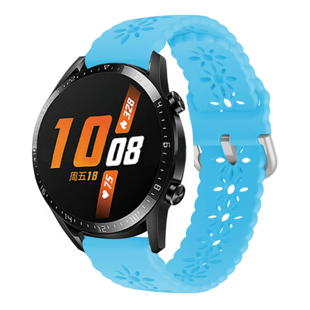 Strap-it Strap-it Bracelet silicone á motifs Huawei Watch GT 2 42mm (bleu clair)
