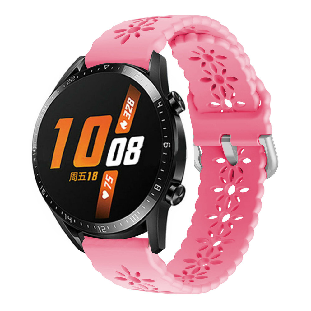 Strap-it Strap-it Bracelet silicone á motifs Huawei Watch GT 2 42mm (rose vif)