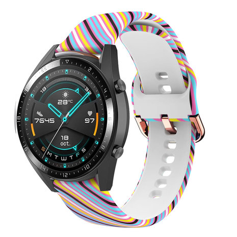Strap-it Strap-it Bracelet Silly Stripes Huawei Watch GT 2 42mm