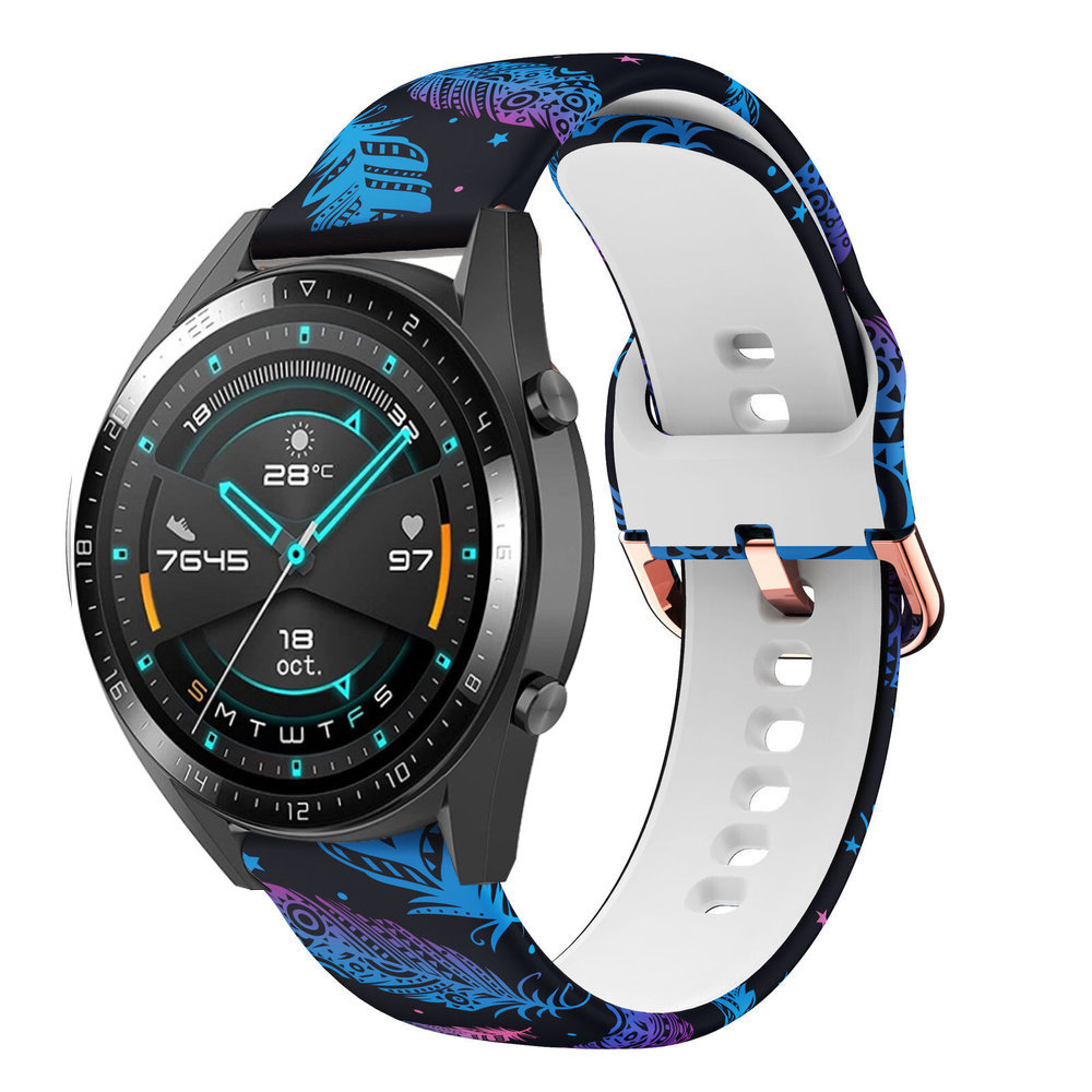 Strap-it Strap-it Bracelet Funky Feather Huawei Watch GT 2 42mm