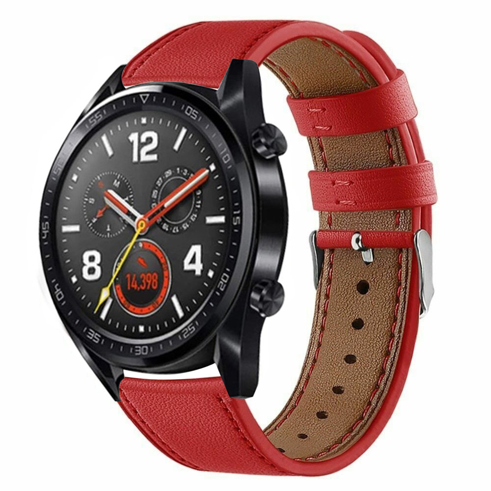Strap-it Strap-it Bracelet cuir Huawei Watch GT 2 (rouge)