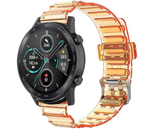 Strap-it Bracelet cristal Honor Magic Watch 2 (orange transparent)