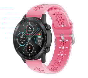 Strap-it Bracelet silicone à motifs Honor Magic Watch 2 42mm (rose vif)