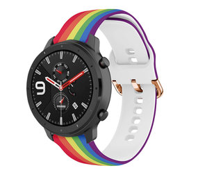 Strap-it Bracelet l'arc-en-ciel Amazfit GTR 42mm