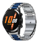 Strap-it Strap-it Bracelet acier Huawei Watch GT 2 (argent/bleu)