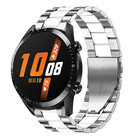 Strap-it Strap-it Bracelet acier Huawei Watch GT 2 (argent/blanc)