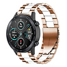Strap-it Strap-it Bracelet acier Honor Magic Watch 2 (or rose/blanc) Strap-it Strap-it Bracelet acier Honor Magic Watch 2 (or rose/blanc)