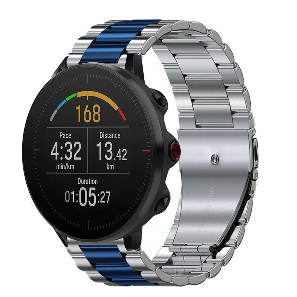 Strap-it Strap-it Bracelet acier Polar Vantage M (argent/bleu)