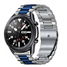 Strap-it Strap-it Bracelet acier Samsung Galaxy Watch 3 45mm (argent/bleu) Strap-it Strap-it Bracelet acier Samsung Galaxy Watch 3 45mm (argent/bleu)