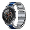 Strap-it Strap-it Bracelet acier Samsung Galaxy Watch 46mm (argent/bleu) Strap-it Strap-it Bracelet acier Samsung Galaxy Watch 46mm (argent/bleu)