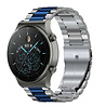 Strap-it Strap-it Huawei Watch GT 2 Pro Bracelet acier (argent/bleu) Strap-it Strap-it Huawei Watch GT 2 Pro Bracelet acier (argent/bleu)