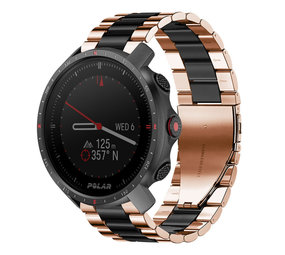 Strap-it Bracelet acier Polar Grit X Pro (or rose/noir)