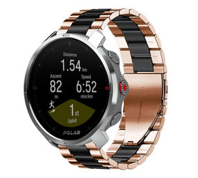 Strap-it Bracelet acier Polar Grit X (or rose/noir)