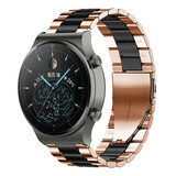 Strap-it Bracelet acier Huawei Watch GT 2 Pro (or rose/noir)