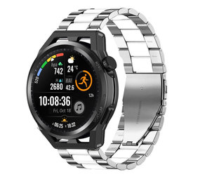 Strap-it Bracelet acier Huawei Watch GT Runner (argent/blanc)
