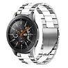 Strap-it Strap-it Bracelet acier Samsung Galaxy Watch 46mm (argent/blanc) Strap-it Strap-it Bracelet acier Samsung Galaxy Watch 46mm (argent/blanc)