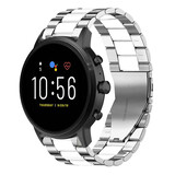 Strap-it Bracelet acier Fossil Gen 5 (argent/blanc)