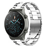 Strap-it Strap-it Bracelet acier Huawei Watch GT 2 Pro (argent/blanc) Strap-it Strap-it Bracelet acier Huawei Watch GT 2 Pro (argent/blanc)