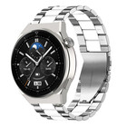 Strap-it Strap-it Bracelet acier Huawei Watch GT 3 Pro 46mm (argent/blanc)