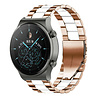 Strap-it Strap-it Bracelet acier Huawei Watch GT 2 Pro (or rose/blanc) Strap-it Strap-it Bracelet acier Huawei Watch GT 2 Pro (or rose/blanc)