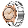 Strap-it Strap-it Bracelet acier Samsung Galaxy Watch 42mm (argent/blanc) Strap-it Strap-it Bracelet acier Samsung Galaxy Watch 42mm (argent/blanc)