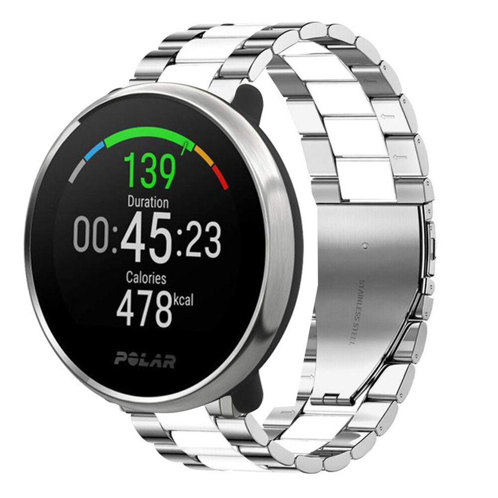 Strap-it Strap-it Bracelet acier Polar Ignite (argent/blanc)