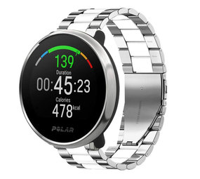 Strap-it Bracelet acier Polar Ignite (argent/blanc)