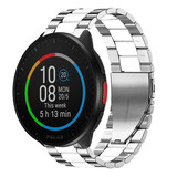 Strap-it Bracelet acier Polar Pacer (argent/blanc)