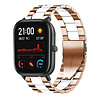 Strap-it Strap-it Bracelet acier Xiaomi Amazfit GTS (or rose/blanc) Strap-it Strap-it Bracelet acier Xiaomi Amazfit GTS (or rose/blanc)