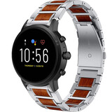 Strap-it Bracelet bois/acier Fossil Gen 5 (argent)