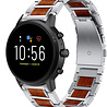 Strap-it Strap-it Bracelet bois/acier Fossil Gen 5 (argent) Strap-it Strap-it Bracelet bois/acier Fossil Gen 5 (argent)