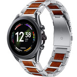 Strap-it Bracelet bois/acier Fossil Gen 6 44mm (argent)
