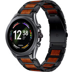 Strap-it Strap-it Bracelet bois/acier Fossil Gen 6 44mm (noir)